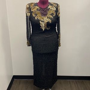 Black evening gown
